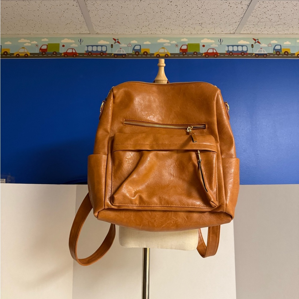 Backpack Purse Pu Vegan Leather